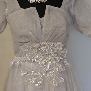 Elegant Lavender Maxi Dress